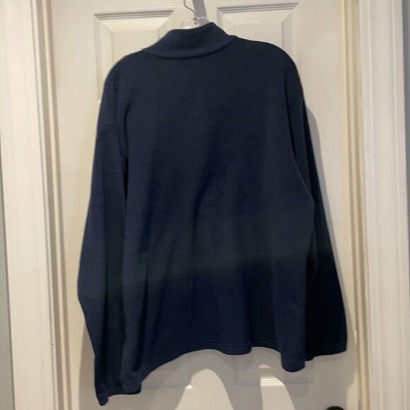 Columbia Unisex navy blue fleece pullover SZ Xlarge - Picture 6 of 6